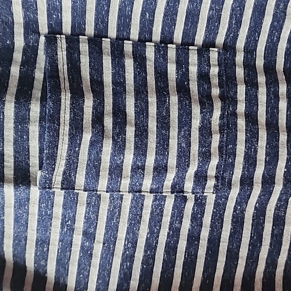 Simple by Suzanne Betro Long Striped Knit Duster Linen Blend Cardigan - Picture 7 of 8